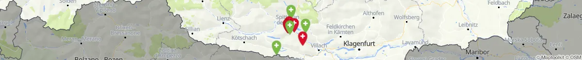 Map view for Pharmacies emergency services nearby Stockenboi (Villach (Land), Kärnten)